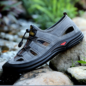 Nuevos Productos 2026, Venta Directa de Fábrica, Zapatos de Cuero Transpirables Hechos a Mano para Hombre, Sandalias de Verano, Sandalias Deportivas para Hombre - Product Image 5