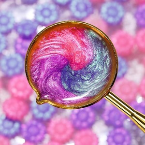 Gránulos de cera para sellar Aurora Sunflower, de colores mixtos, con forma de flor y polvo brillante, para manualidades y sellado de cartas - Product Image 4