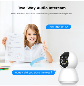 كاميرا سيتونج ثنائية العدسة بزاوية 360 درجة مع خاصية PTZ وإنذار، كاميرا أمان داخلية صغيرة تعمل بالواي فاي مع صوت ثنائي الاتجاه بدقة 3 ميجابكسل - Product Image 5