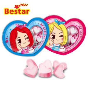 Marshmallow-embalaje para <span class=keywords><strong>chicas</strong></span> bonitas, dulces, delicados, en forma de corazón, rosa y azul, malva suave - Product Image 2