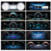 Panel de Instrumentos Digital de 12.3 Pulgadas 1920x720HD con Sistema Operativo Linux para Mercedes-Benz Clase C W205 GLC X253 2015-2023 CARPLAY Plug and Play