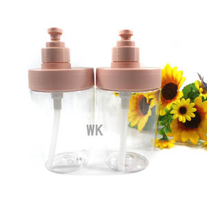 Rosa bocca larga PET plastica bottiglia di Gel doccia lozione per le <span class=keywords><strong>mani</strong></span> Shampoo <span class=keywords><strong>detergente</strong></span> per il viso per crema per il viso - Product Image 2