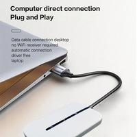 Router 4G LTE Mifi Cat4 OEM Tipe-C dengan Slot Kartu SIM, Router Saku 2100mAh 150Mbps 2.4GHz, WiFi Saku 4G
