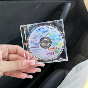 Sous-verre en acrylique pour CD/DVD, personnalisable, rond, résistant à la chaleur, cadeau DIY sur le thème des célébrités - Product Image 2