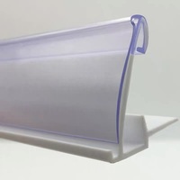 Porte-étiquettes en plastique à clipser pour tickets de prix, pour la vente au détail, séparateurs en PVC