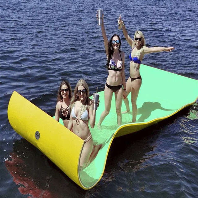 Hot Sell XPE Foam Pool Float Gym Water Mat Pad Floating Bed Mat for Watersports River Kayaking