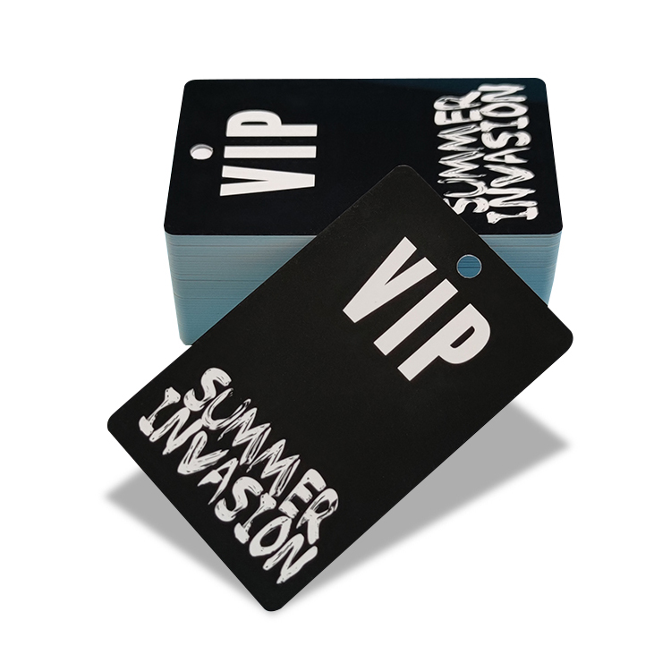 Personalized Customized PVC Plastic VIP Member Loyalty Card With Hole