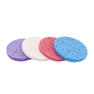2021 nouvelles idées de produits tampons démaquillants en <span class=keywords><strong>coton</strong></span> biologique réutilisables 12 éponges rondes pour l'application du visage - Product Image 1