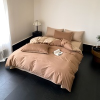 Parure de lit chaude en coton brossé 100% pur 50S, douce comme la peau de pêche, épaisse et anti-boulochage, idéale pour l'hiver humide et froid