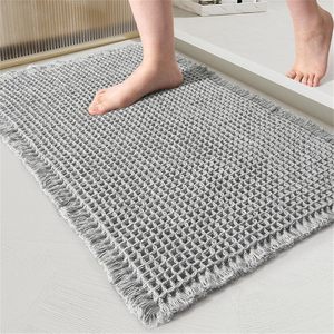 Tapis de sol de salle de bain antidérapant en polyester gaufré absorbant avec adhésif thermofusible <span class=keywords><strong>FIGOO</strong></span> - Product Image 2