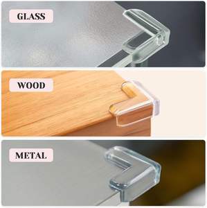 طاولة من مادة BPA آمنة على شكل حرف L لسلامة الطفل من المصنع ، طاولة آمنة لحماية الطفل - Product Image 2