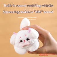 Llavero de Peluche Interactivo Personalizado con Cachorro que Mueve la Cola, Bonito Colgante de Perro de Peluche Suave, Venta al por Mayor de Fábrica, Juguete de Regalo OEM