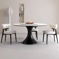 Chaise de salle à manger design en bois de frêne massif, style moderne simple pour petits appartements