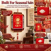 Calendrier mural chinois personnalisé avec logo 2027, support en bois, feuilles détachables, cadeau promotionnel d'entreprise, fournisseur OEM ODM en gros