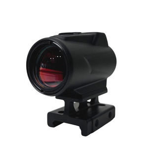 Mira Óptica Reflex <span class=keywords><strong>FDE</strong></span> de 25 mm con Lente de Visión Diurna y Nocturna, Brillo Ajustable para Caza, Mira de Punto Rojo - Product Image 1