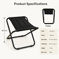 Chaise de camping pliable en métal durable et bon marché pour l'extérieur, utilisation dans les parcs et les ateliers