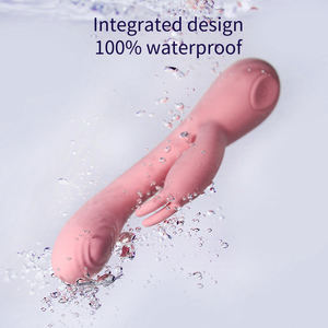 防水 Gスポット ラビットバイブレーター 10種のモード搭載 ダブルマッサージ クリトリス刺激 ディルド アナルバイブレーター 女性向けセックストイ - Product Image 6
