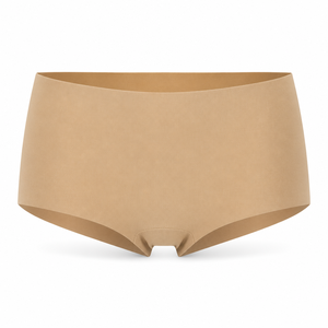 <b>Women's</b> Light Camel Seamless Boyshort, One-Piece Bare-Skin Feel Laser-Cut, Everyday Comfort - Product Image 1