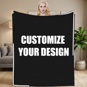 Manta de Franela Personalizada con Logotipo, Manta de Poliéster Extra Grande, Cálida y Suave para Sofá, para Invierno - Product Image 1