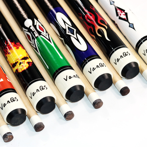 Nueva llegada 1/2 -PC Pool Cue Stick 57 pulgadas Maple Wood Billiard Nine-ball Billiard Taco Color aleatorio <span class=keywords><strong>para</strong></span> la venta - Product Image 4