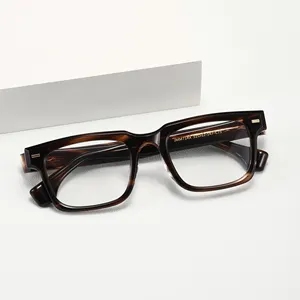 Figroad High Quality Vintage Square Optical Spectacles Frames Acetate Eyeglasses For Men And Women Factory Price Wholesale