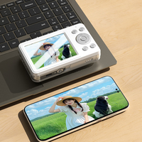 Cámara Digital HD CCD, Cámara de Vlog de Bolsillo Portátil para Viajes, Cámara Compacta de Nivel Básico para Estudiantes Principiantes y Chicas