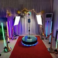 Plateforme de photographie rotative à 360 degrés en métal et verre, modèle Abyss, directement de l'usine