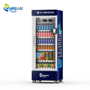 เครื่องจำหน่ายสินค้าอัตโนมัติ AI ดีไซน์สร้างสรรค์ พร้อม <span class=keywords><strong>SDK</strong></span> หน้าจอสัมผัส ใช้งานได้ 24/7 รวมขนมและเครื่องดื่ม ระบบจัดการสินค้าผ่านคลาวด์ - Product Image 1