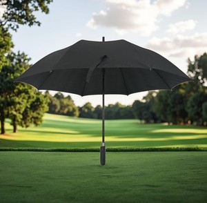 Promoción Paraguas recto personalizado de una sola capa a prueba de viento para sol y lluvia Perfecto como regalo de negocios o Paraguas personales - Product Image 1