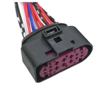 Connecteurs électriques automobiles en cuivre 14 broches 1J0973737 / 1J0973837 SuperSealed pour prise de phare au xénon de voiture