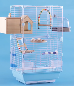 Villa de luxe perroquet Cage à <span class=keywords><strong>oiseaux</strong></span> pliante Cages à <span class=keywords><strong>oiseaux</strong></span> <span class=keywords><strong>en</strong></span> métal élevage petite Cage d'élevage d'<span class=keywords><strong>oiseaux</strong></span> pour extérieur intérieur - Product Image 1