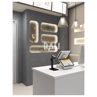 Paneles de Pared 3D Decorativos para Interiores, Resistentes al Agua, de PVC y SPC, para Uso en Hoteles y Hogares, Diseño de Pizarra de Carbono