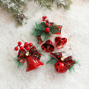 Campanas de Metal Navideñas Rojas Hechas a Mano, Accesorios de Bricolaje, Decoración Navideña, Campanas Metálicas para Colgar en el Árbol de Navidad, Adorno de Campana Navideña - Product Image 2