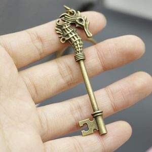 Porte-clés vintage antique en bronze, squelette <span class=keywords><strong>de</strong></span> hippocampe, breloque métallique nautique pour souvenir, cadeau, fabrication <span class=keywords><strong>de</strong></span> bijoux DIY, pendentif <span class=keywords><strong>de</strong></span> <span class=keywords><strong>sac</strong></span> - Product Image 3