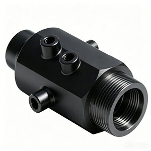 Service d'usinage CNC de précision, usinage personnalisé de soupapes à plusieurs trous en aluminium/acier inoxydable pour fluides pneumatiques et hydrauliques - Product Image 1