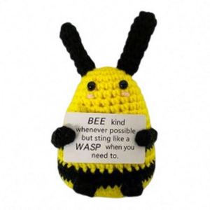 Porte-clés en peluche unisexe en crochet, matériau doux, jouet créatif anti-stress pour les fêtes, vente en gros - Product Image 1