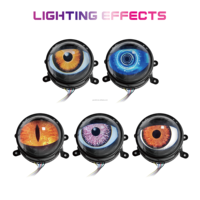 Projecteur à 8 modes de commutation yeux de démon phare LED pour voitures oeil de diable avec télécommande support bricolage nouvel état