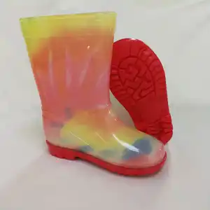 Wholesale children rubber waterproof rain boots for kids