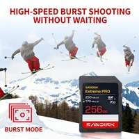Kartu Flash SanDisk PRO Asli 100% Micro Card 4K V30 U3 C10 256GB Cocok untuk Penyimpanan Kamera 4K