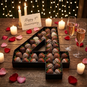 Decoración <span class=keywords><strong>de</strong></span> Fiesta Negra y Rosa, Comida Dulce, Fresas <span class=keywords><strong>de</strong></span> Chocolate, Arreglo Floral, Número <span class=keywords><strong>de</strong></span> Cartón Rellenable <span class=keywords><strong>para</strong></span> <span class=keywords><strong>Cumpleaños</strong></span> - Product Image 1