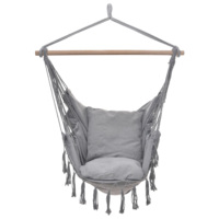 Hamac suspendu en macramé moderne, durable, écologique, en coton et polyester, pour l'extérieur, kit de suspension, pliable, portable, chambre à coucher, salon
