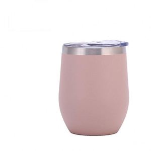 Logo personnalisé en acier inoxydable 12oz. Gobelets à vin avec couvercle coulissant et ouverture pour boire, idéaux pour les cadeaux promotionnels - Product Image 1