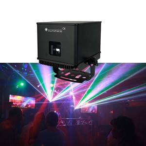 Projecteur laser professionnel d'extérieur étanche DMX Disco 1 2 <span class=keywords><strong>3</strong></span> 5 6W RVB pleine couleur avec effets d'animation DJ - Product Image 3