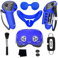Kit de couverture en Silicone de Protection VR 8 en 1 de haute qualité pour accessoires Meta Quest 3S VR masque facial et couvertures de contrôleur pour 3S