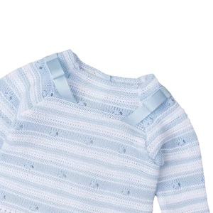 Cardigan tricoté bleu ciel pour bébé, pull en coton à manches longues pour garçons, printemps 2023 - Product Image 3
