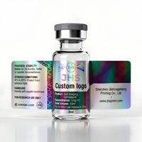 Étiquettes personnalisées pour flacons de peptides, étiquettes de peptides avec logo, étiquettes pour flacons de 3 ml, autocollants de peptides imperméables avec hologramme et gaufrage.