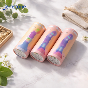 Empaque de Cartón Redondo con Recubrimiento UV Ecológico Personalizado para Vibrador Clitoral, Empaque de Tubo de Papel para Juguetes Sexuales con Estimulación del Punto G - Product Image 5