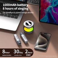 Haut-parleur Karaoké Portable Sans Fil à Succès avec 2 Microphones, Éclairage LED RGB, Mini Support Téléphone Magnétique Étanche, Enceinte Bluetooth