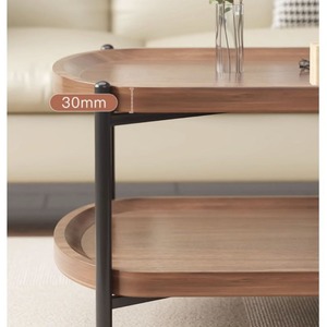 Bona Gold Square Rectangular <b>Coffee</b> <b>Table</b> Wood 30mm Storage Living Room Home Office Small Apartment <b>Table</b> - Product Image 1