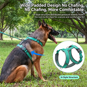 Dog Traction Rope Vest Chest Strap Walking Dog Rope Explosion Proof Punch Adjustable Breathable Diving Material Pet Chest Back - Product Image 6